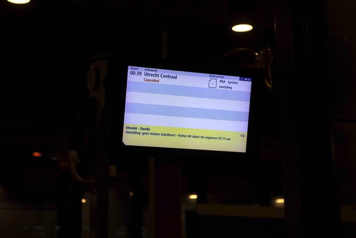 Tijdelijk geen treinverkeer door aanrijding op het spoor