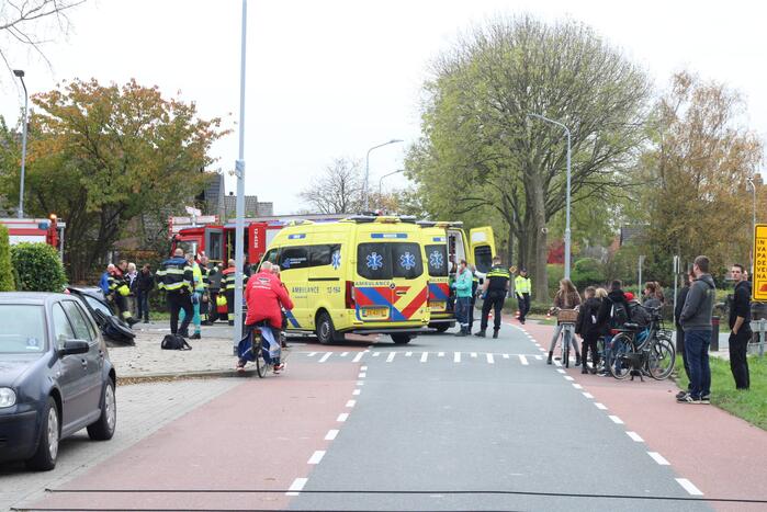 Aanhouding en gewonde na ongeval tussen voertuigen