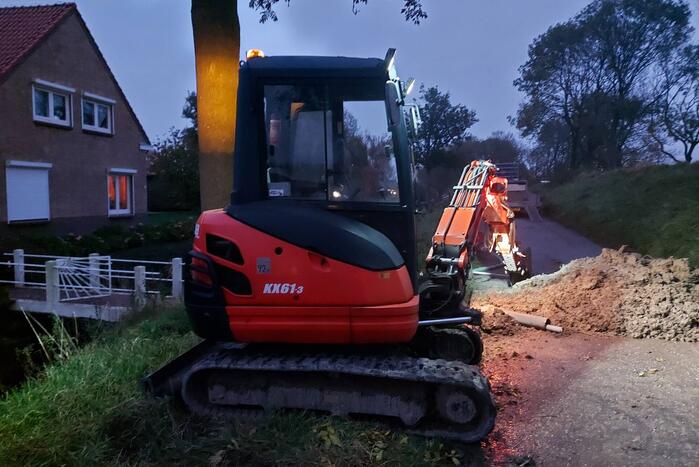 Woningen zonder water door kapotte leiding