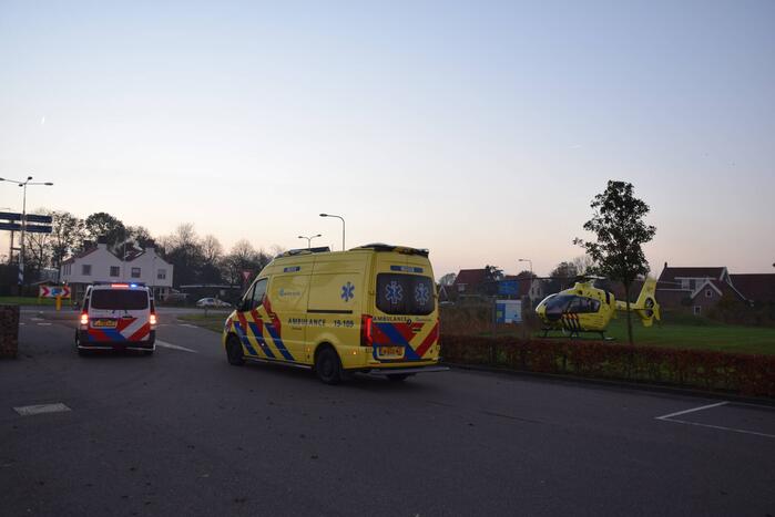 Traumahelikopter landt voor incident