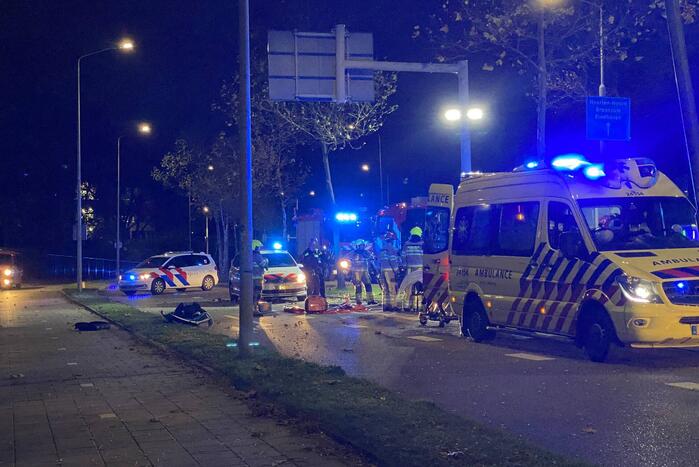 Bestuurder bekneld door ernstig ongeval