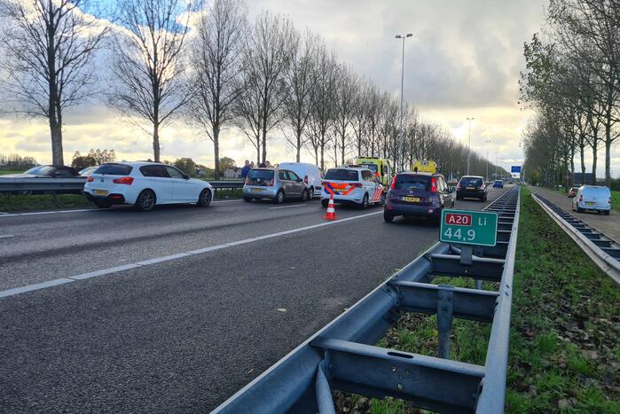 Flinke file na kop-staartaanrijding