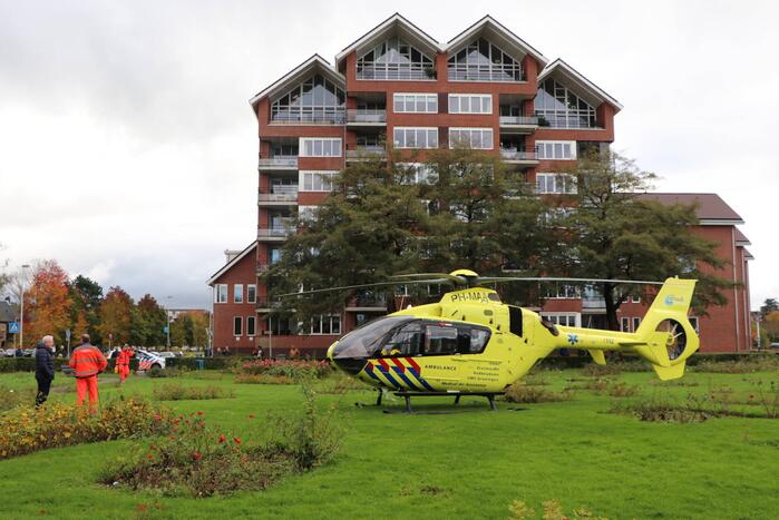 Veel bekijks bij inzet traumahelikopter