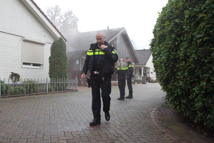 Veel rook door brand in chalet