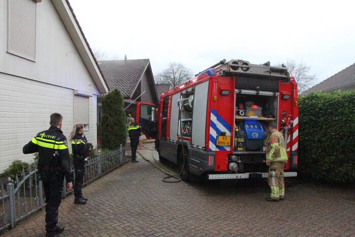 Veel rook door brand in chalet