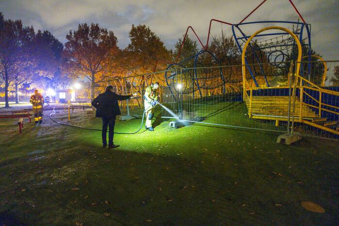 Opnieuw brand gesticht bij speeltoestel De Draak