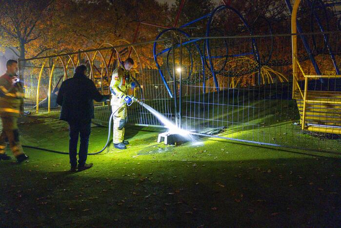 Opnieuw brand gesticht bij speeltoestel De Draak