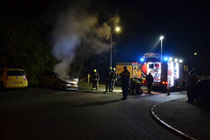 Schade aan personenauto door brand