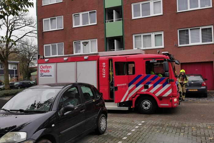 Brandweer ingezet voor brand in magnetron