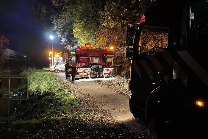 Uitslaande brand in gebouw voormalige schaatsbaan