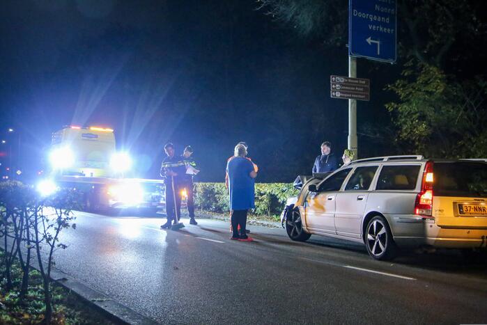 Flinke schade aan personenauto's door kop-staartbotsing