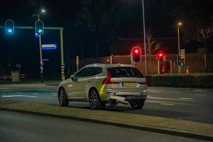 Flinke schade aan personenauto's door kop-staartbotsing
