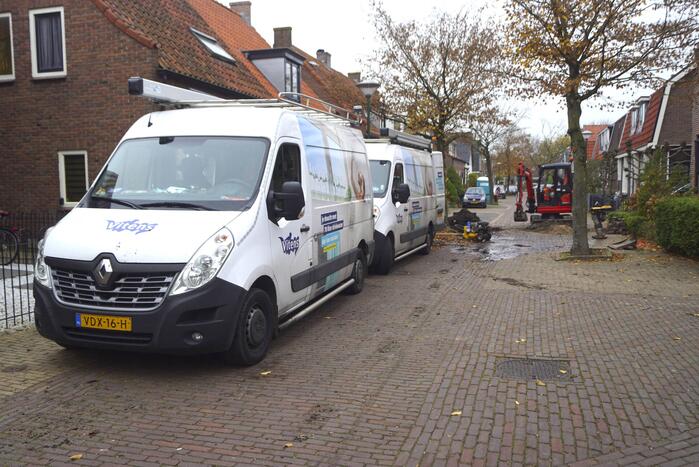 Huishoudens zonder water na waterlekkage