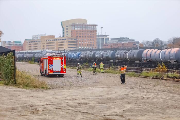 Mogelijk brand in trein bij De Rijtuigenloods