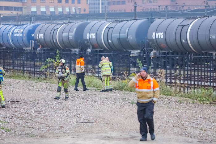 Mogelijk brand in trein bij De Rijtuigenloods