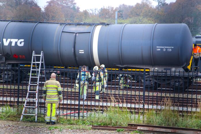 Mogelijk brand in trein bij De Rijtuigenloods