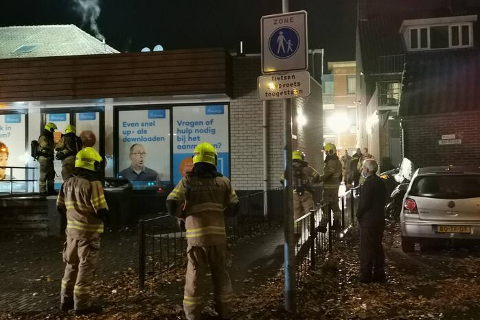 Appartementen ontruimd door brand in winkelpand