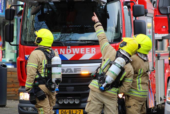 Bovenwoning geventileerd na brand