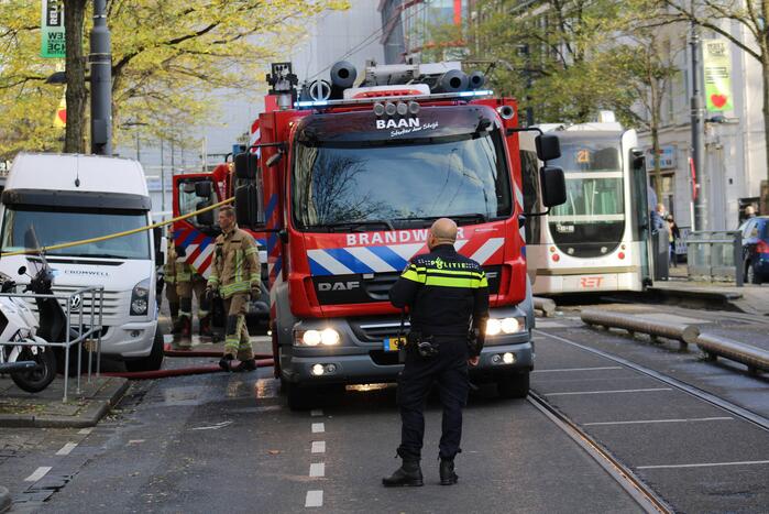 Bovenwoning geventileerd na brand