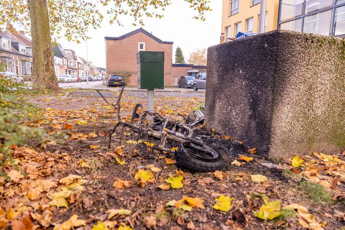 Opnieuw gaat een Go Sharing-deelscooter in de hens