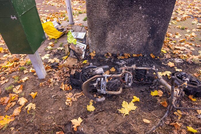 Opnieuw gaat een Go Sharing-deelscooter in de hens