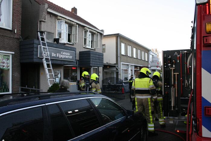 Brand in cafetaria