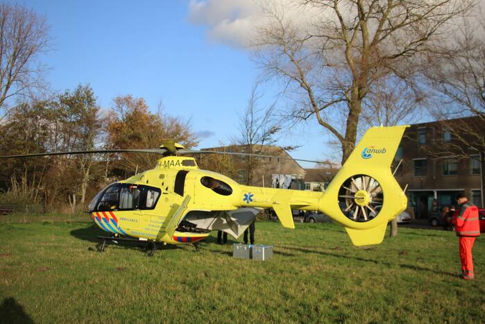 Traumahelikopter trekt veel bekijks bij inzet