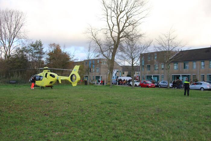 Traumahelikopter trekt veel bekijks bij inzet