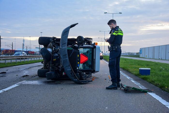 Bestuurder grasmaaier gewond bij aanrijding