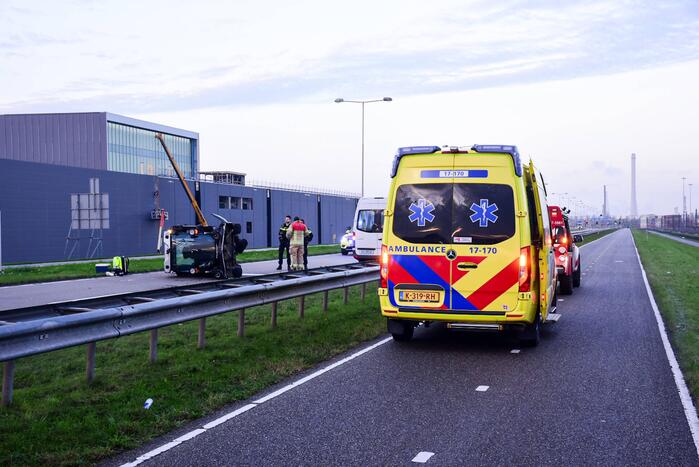 Bestuurder grasmaaier gewond bij aanrijding