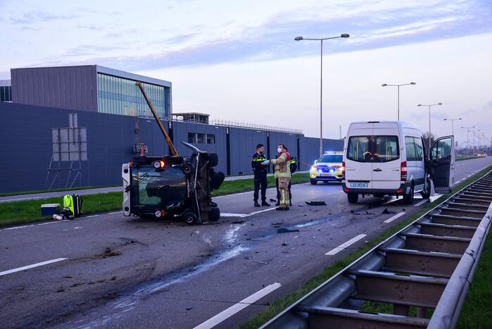 Bestuurder grasmaaier gewond bij aanrijding