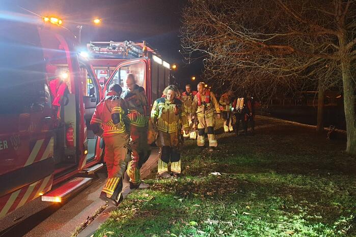 Auto raakt te water na vergeten handrem
