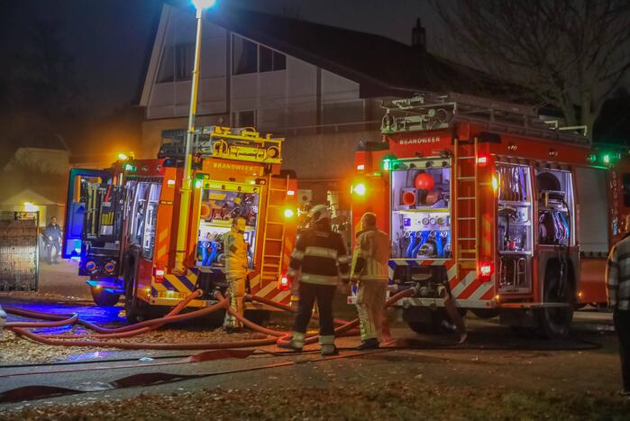 Uitslaande brand in winkelpand