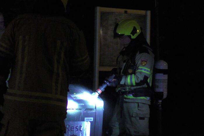 Brand in een ondergrondse container