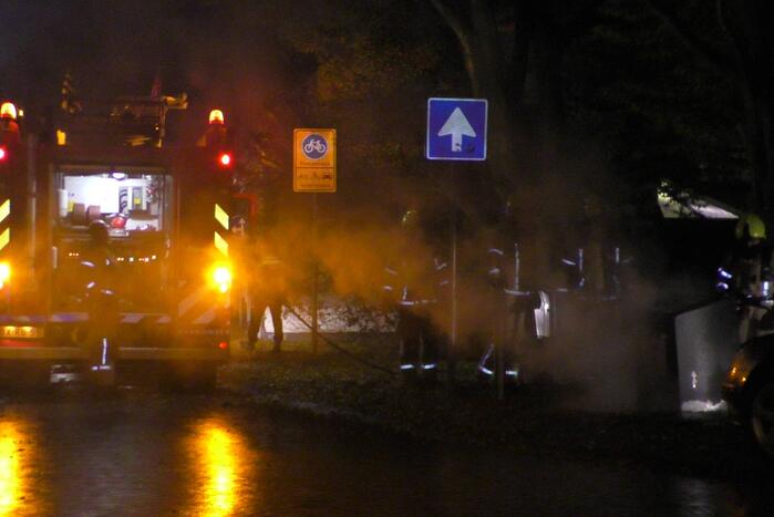 Brand in een ondergrondse container