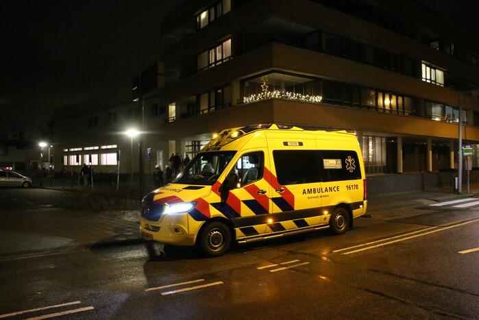 Persoon gewond na val van trap