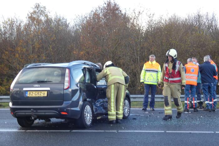 Ongeval tussen meerdere voertuigen
