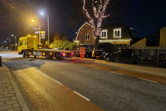 Schade aan personenauto's door botsing