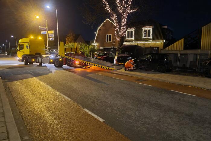 Schade aan personenauto's door botsing