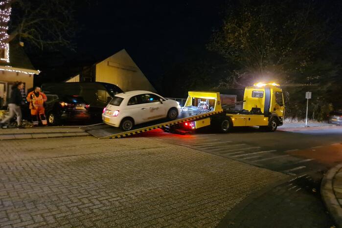 Schade aan personenauto's door botsing