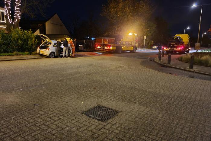 Schade aan personenauto's door botsing