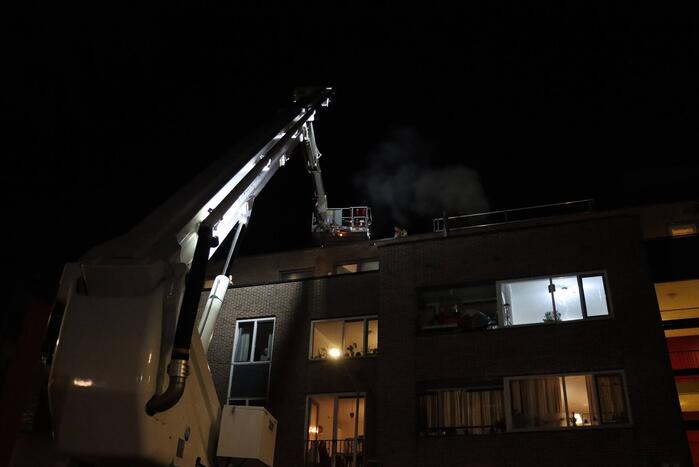 Veel rookontwikkeling bij keukenbrand
