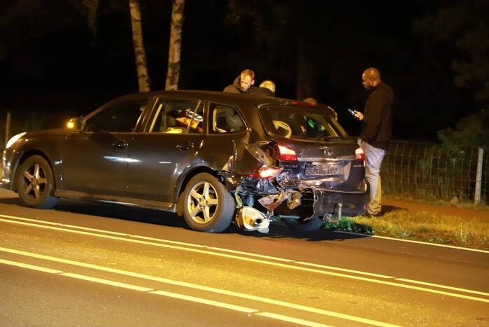 Gewonde door kop-staart botsing