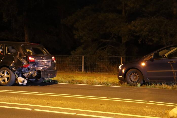 Gewonde door kop-staart botsing