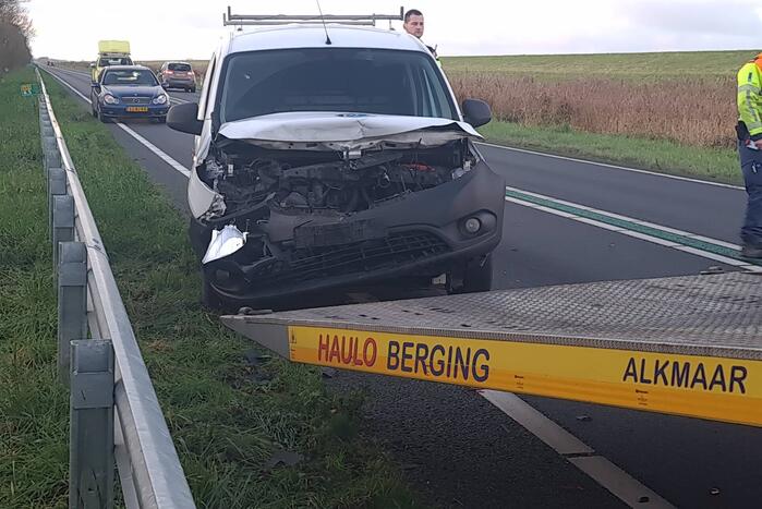Schade na kop-staart botsing
