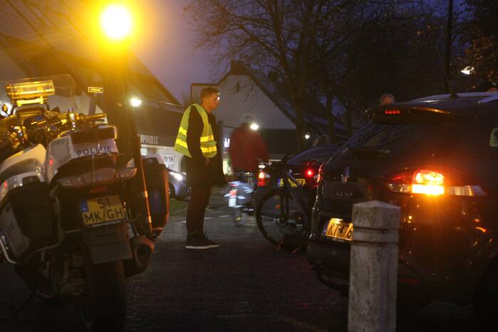 Verkeershinder door ongeval op kruising