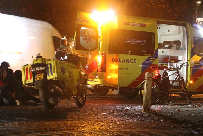 Verkeershinder door ongeval op kruising