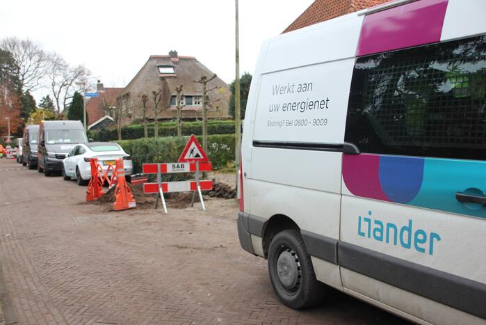Gasleiding geraakt bij werkzaamheden