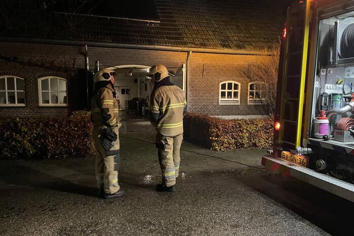 Pelletkachel veroorzaakt brand in schoorsteen