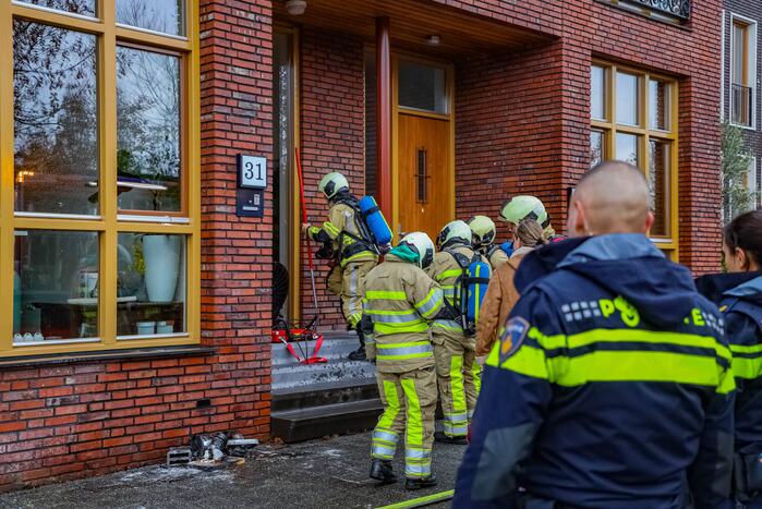 Keukenapparatuur vat vlam